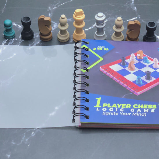 Physome Single Player Chess Board Game You Can Play Alone for The Whole  Family 1 Player Chess Puzzle Chess Player Beginner to Experts Chess for Kids